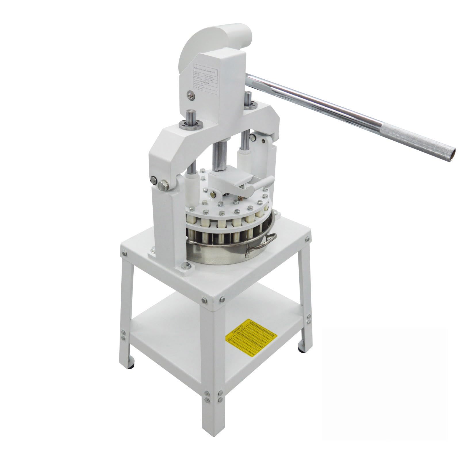 BEILOCKERY 18 PCS Commercial Manual Dough Divider Time-Saving Hand-Powered Dough Dividing Machine Pastry Divider for Bakery Pizzeria Restaurant