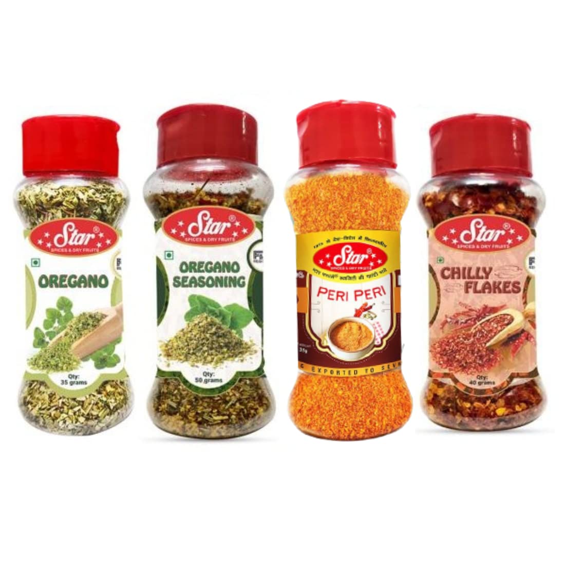 See full amazon price history chart for STAR SPICES Seasoning Herbs & Spices Combo Chilly Flakes, Oregano, Oregano Seasoning & Peri Peri Masala Seasoning for Pizza, Pasta & Fries (Pack of 4) STAR SPICES Seasoning Herbs & Spices Combo Chilly Flakes, Oregano, Oregano Seasoning & Peri Peri Masala Seasoning for Pizza, Pasta & Fries (Pack of 4) (B0C6TVGFG5) Amazon Price History, Amazon Price Tracker