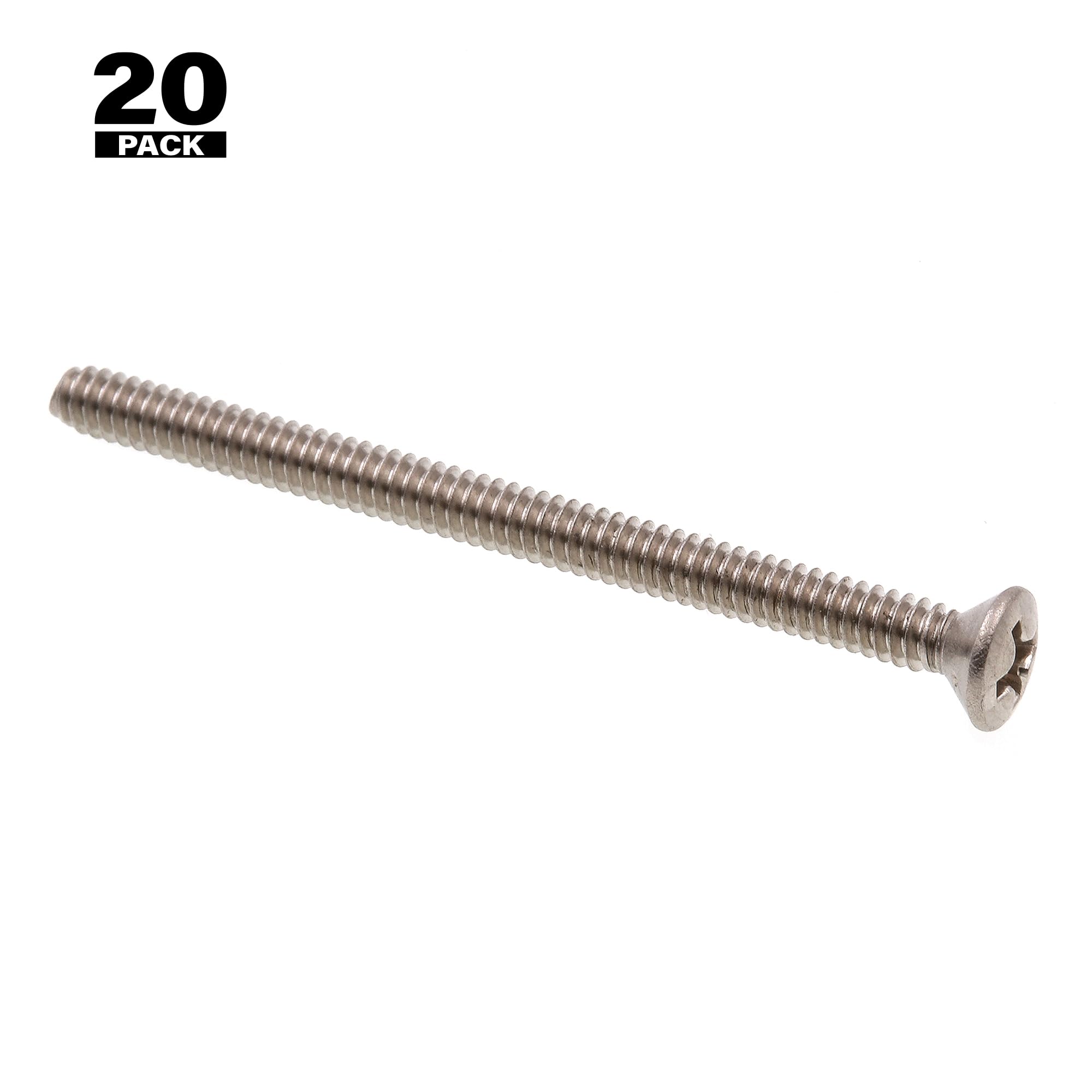 Viti Lamiera Testa Phillips Hillman - 6x1/5,1cm, Confezione Da 22