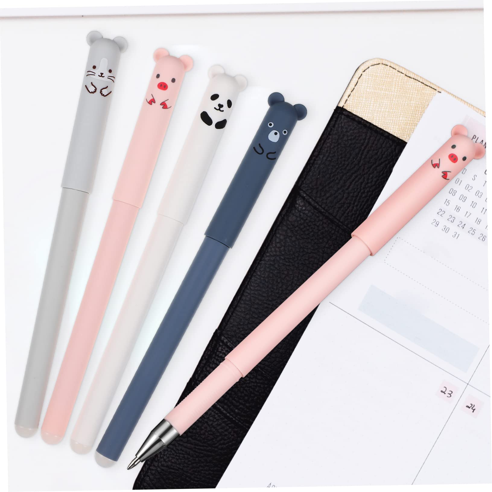 Lurrose Stylo Effaçable Animaux 40 Pièces Stylo à Bille Effaçable s Marqueurs s Fournitures De Papeterie Pour Étudiants s De Signature Mignons Pour Étudiant