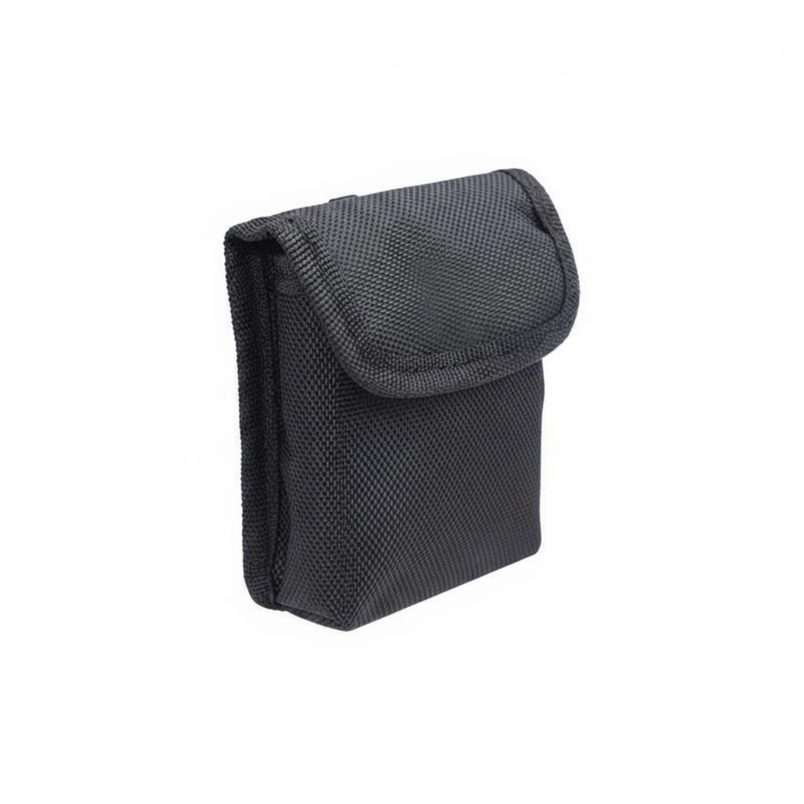 Padded Compass Pouch Oxford Textile Flap-Top Pouch Black Storage Case Compact, Black-picture-12