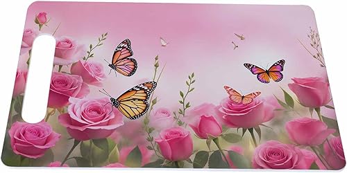 Miniatura 20 de Tabla de Cortar Mujer Africana Niña Africana Hojas de Árbol Étnico Mango de Agarre Retro Tablas de Cortar Tabla de Cortar para Cocina Plástico 16" x