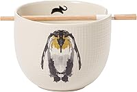 Vista 1 de Department 56 Animal Planet Emperor Penguin - Cuenco y palillos de tinta para ramen, 21 onzas, multicolor