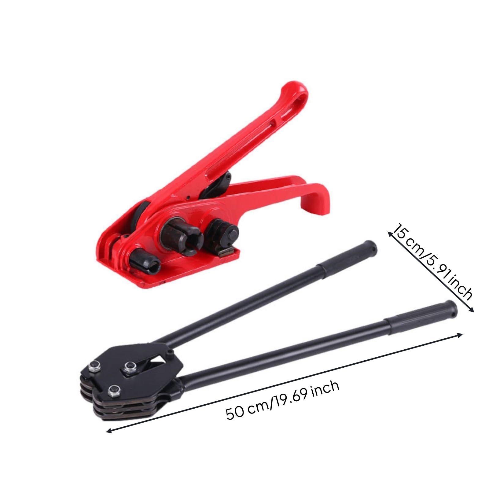 Tendireggia Manuale a Leva Hardware | Kit di Reggiatura, Portatile, Set di Reggia, per Magazzino, Officina, Addetti All'imballaggio