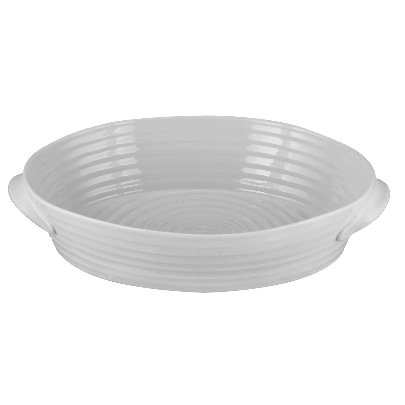 Portmeirion Sophie Conran Grey Large Handled Oval Roasting Dish