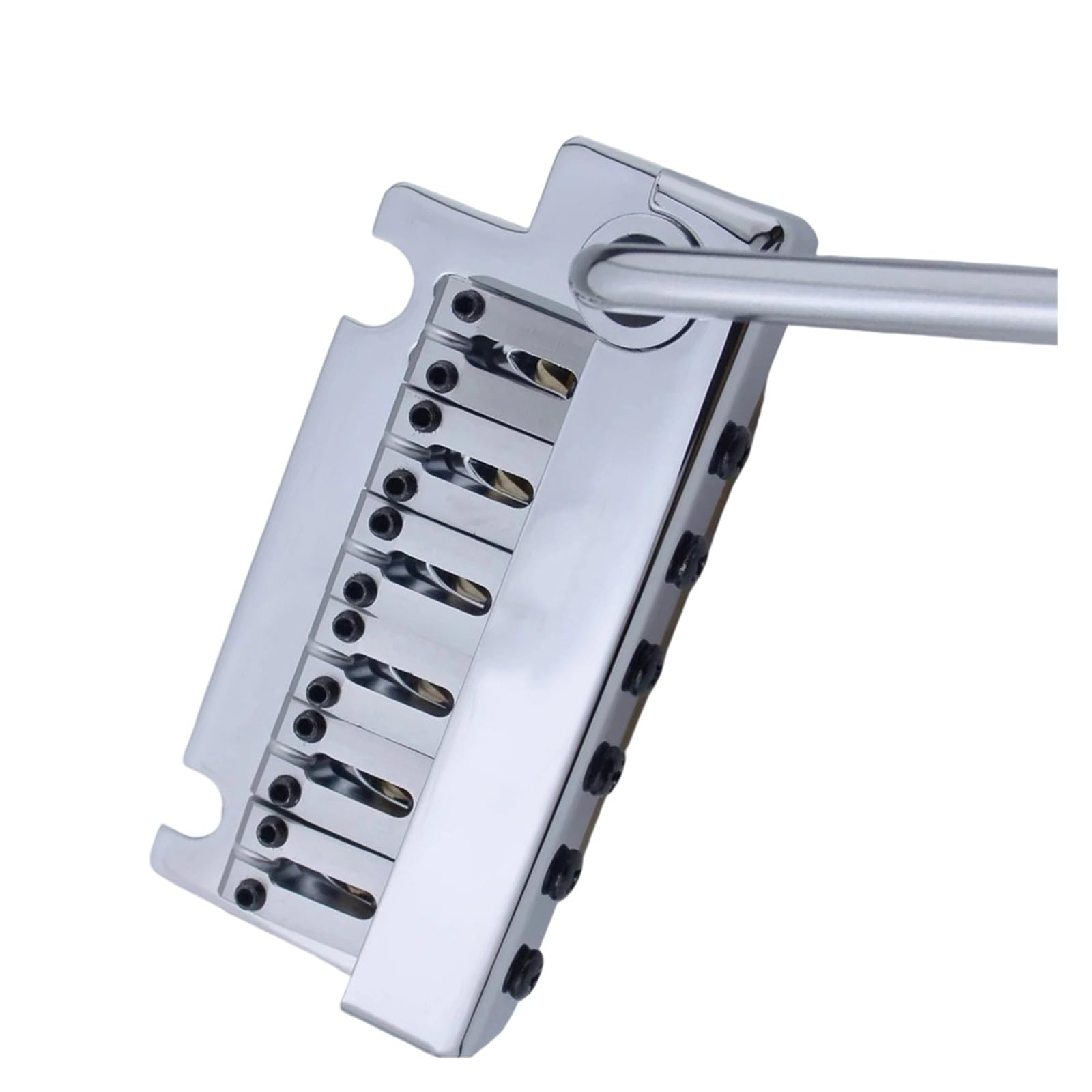Puente De Trémolo Doble Pequeño Pieza Trasera Para Guitarra Eléctrica Plateado Bk O Dorado | Puente de guitarra(Silver)