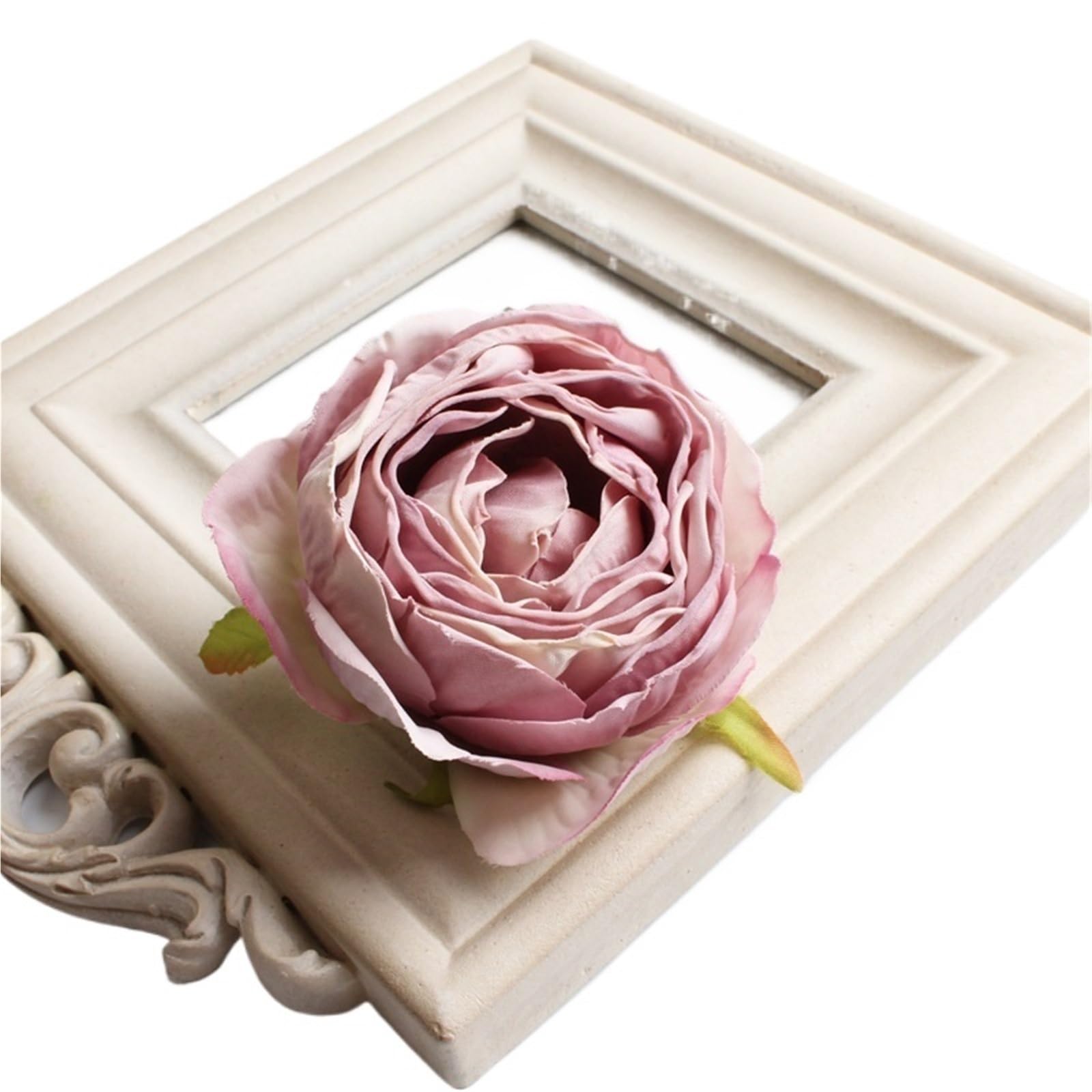 Fiori Di Stoffa 50 pezzi 14 colori 7 cm testa di fiore in tessuto seta artificiale for fai da te matrimonio bouquet(Color-07)
