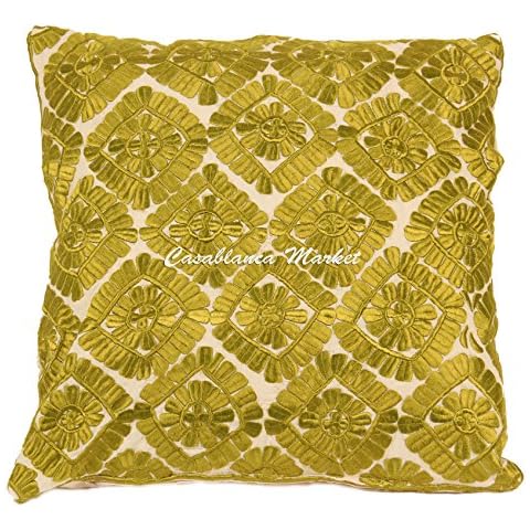 Casablanca Market Embroidered Pillow Cover