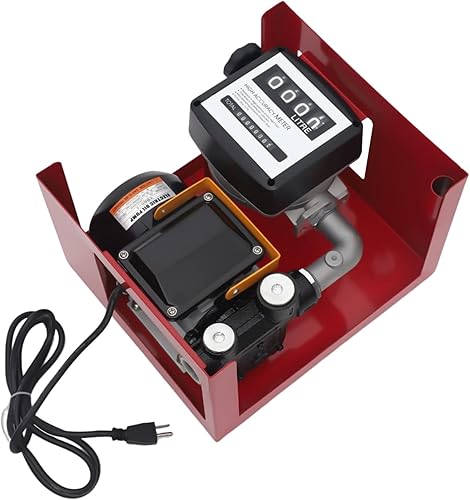 Miniatura 12 de Bomba eléctrica de transferencia de combustible de 110 V CC, bomba diesel autocebante o bomba de aceite combustible con mangueras y kit de boquilla