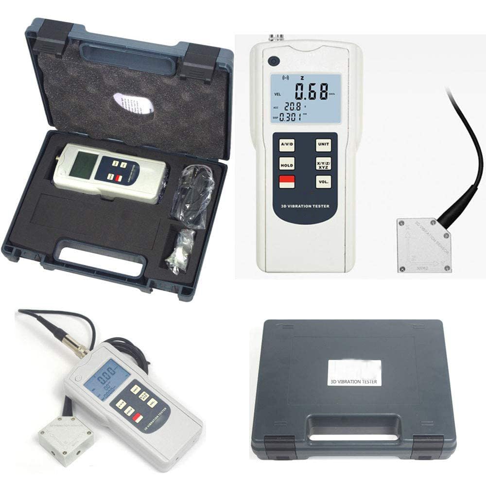 AS63D Trillingsmeter Draagbare Piëzo-elektrische Keramische Accelerometer Shear Type Vibrometer Trillingen Tester Analyzer Hoge Gevoeligheid Probe