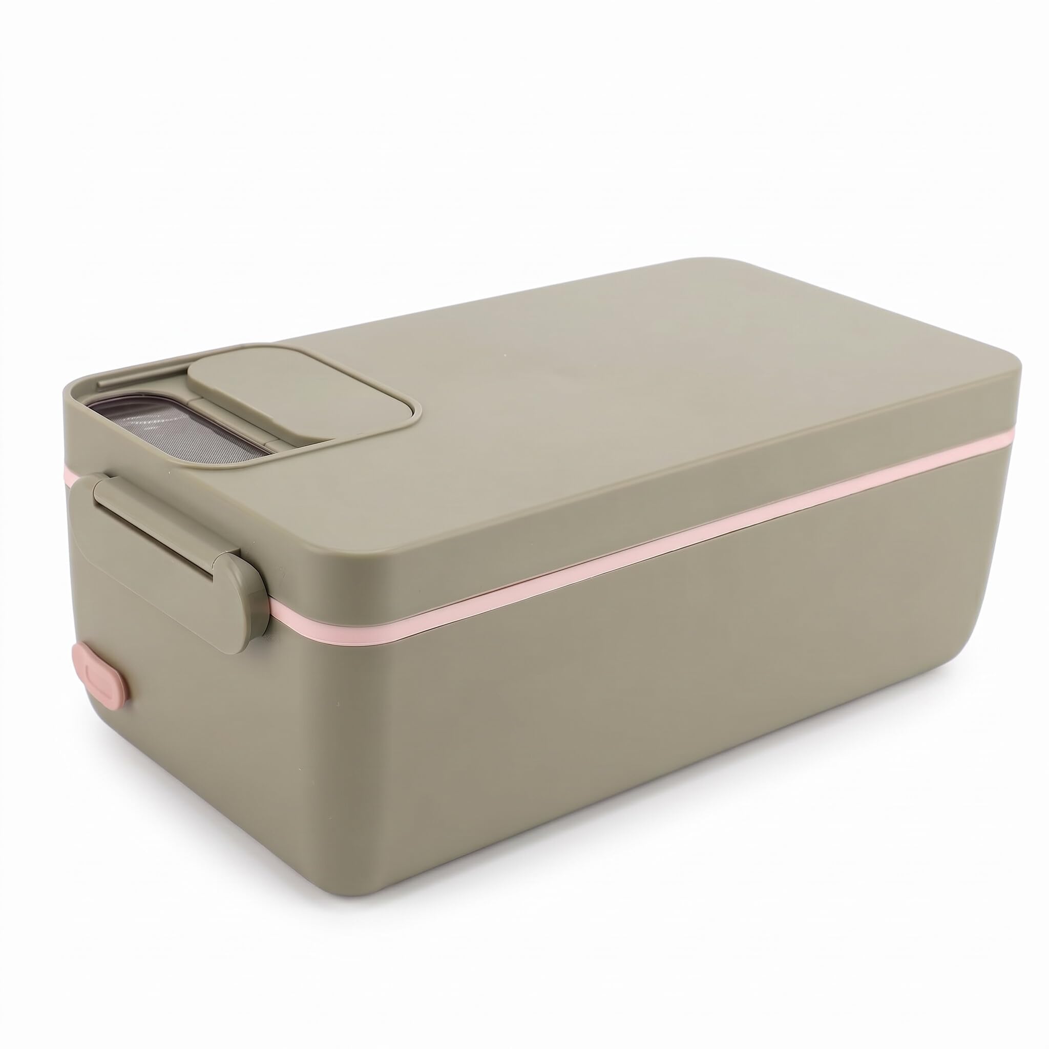 Bewinner Portapranzo Elettrico Senza Fili 1 Litro, Scaldavivande Portatile Ricaricabile USB - Riscaldamento Rapido per Pranzi in Movimento