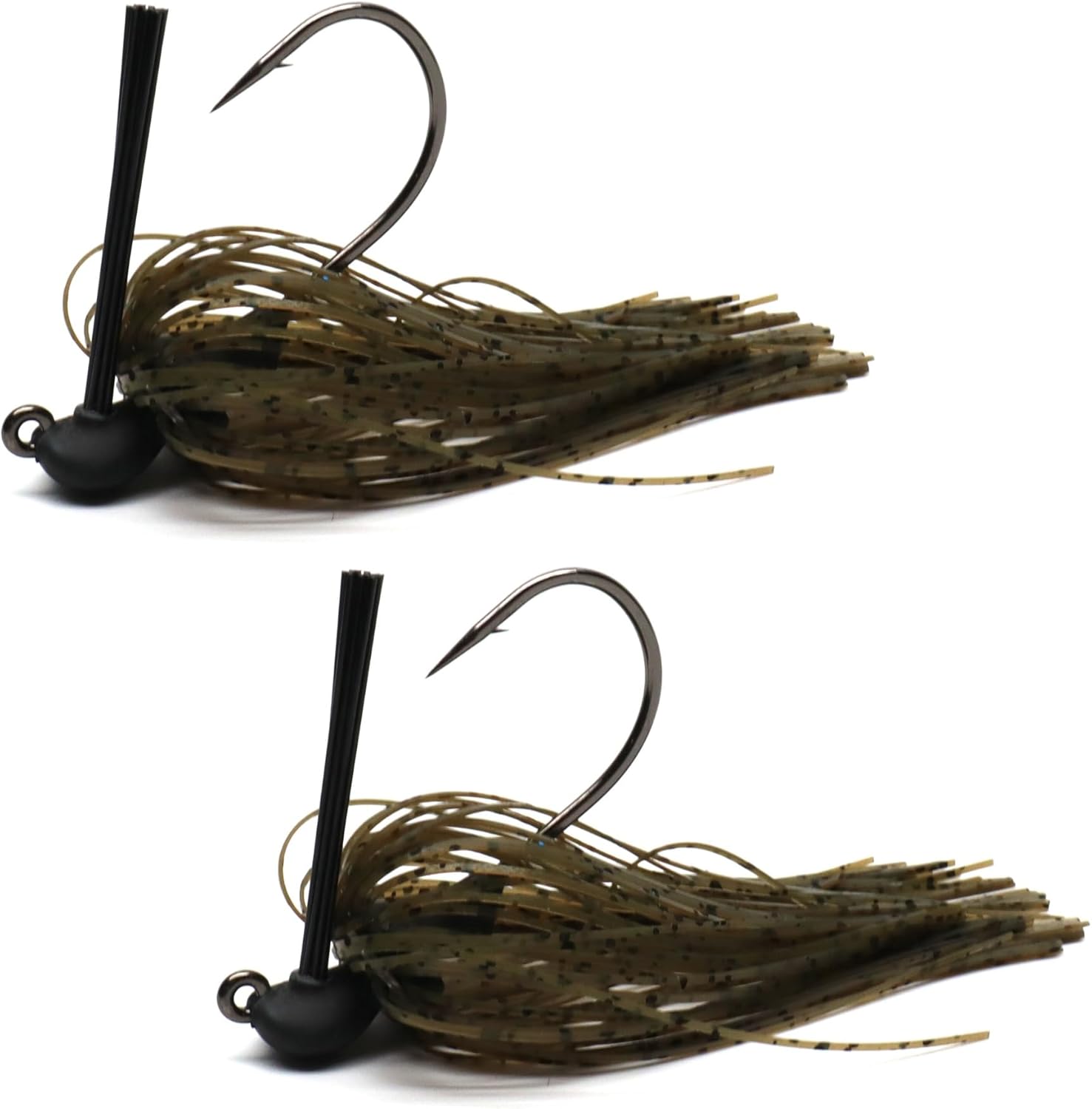 Harmony Fishing – Tungsten Flipping Jigs (2 Pack) – Weedless Flippin/Skipping/Cover Bass Fishing Jigs