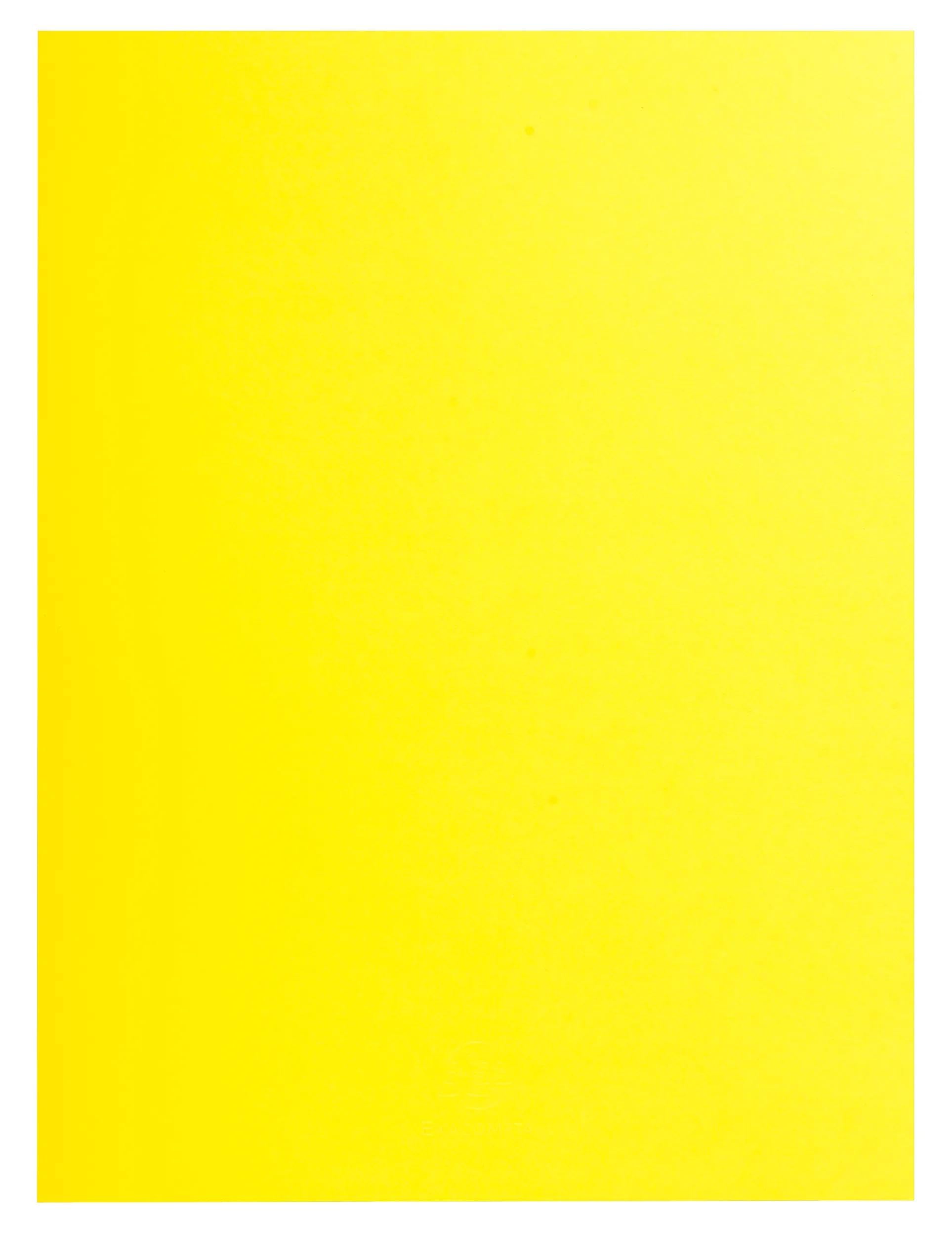 Exacompta - Ref 415009E - Box of 250 Rock''S Double Pocket folders 210 g/m² - Bright Colours - PEFC™ Certified folders - Size 24 x 32 cm for A4 Size documents - Lemon Yellow