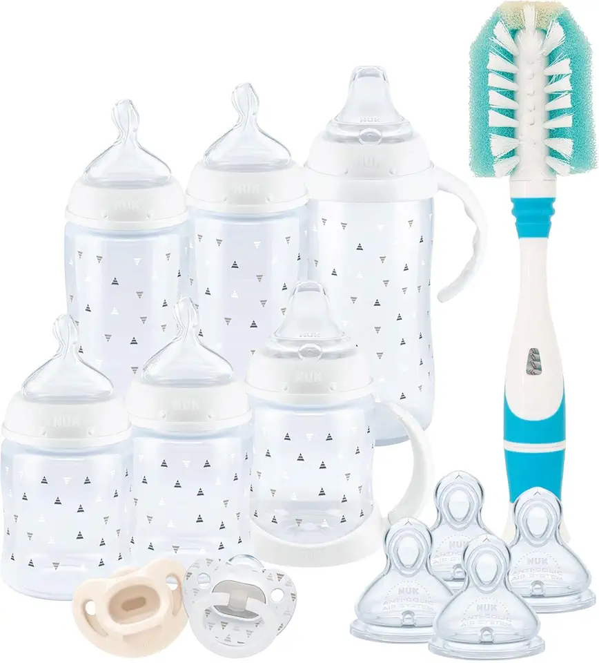 NUK Smooth Flow Anti Colic Baby Bottle Newborn Gift Set, Amazon Exclusive