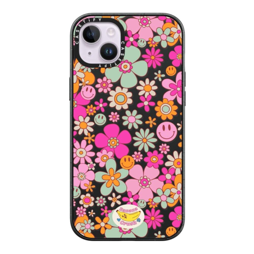 CASETiFY Impact iPhone 14 Plus Case [4X Military Grade Drop Tested / 8.2ft Drop Protection/Compatible with Magsafe] - Groovy Pattern Clear - Matte