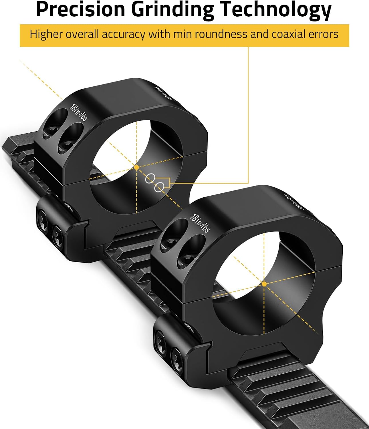 CVLIFE Precision Scope Rings Mount - Compatible with Picatinny Rails and More - 2 Pieces