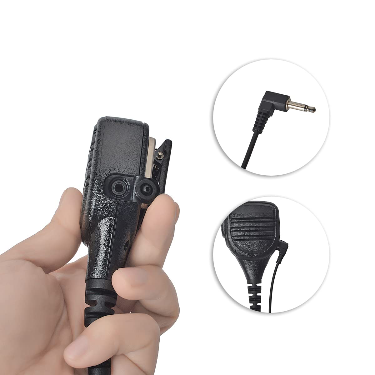 HYS Micrófono de altavoz de radio compatible con Motorola DP4400 MTP850S | Micrófono de hombro para walkie talkie multipin DP3400 DP3401 DP4401 DP4600 DP4800