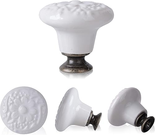 Miniatura 7 de Wolfteeth Manijas de gabinete de decoración de otoño, pomos de gabinete de 1.3 pulgadas, tiradores de cajón, pomos de cajón, pomos de tocador, pomos