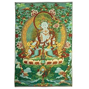 ZenBless Weiße Tara Thangka Wandbehang