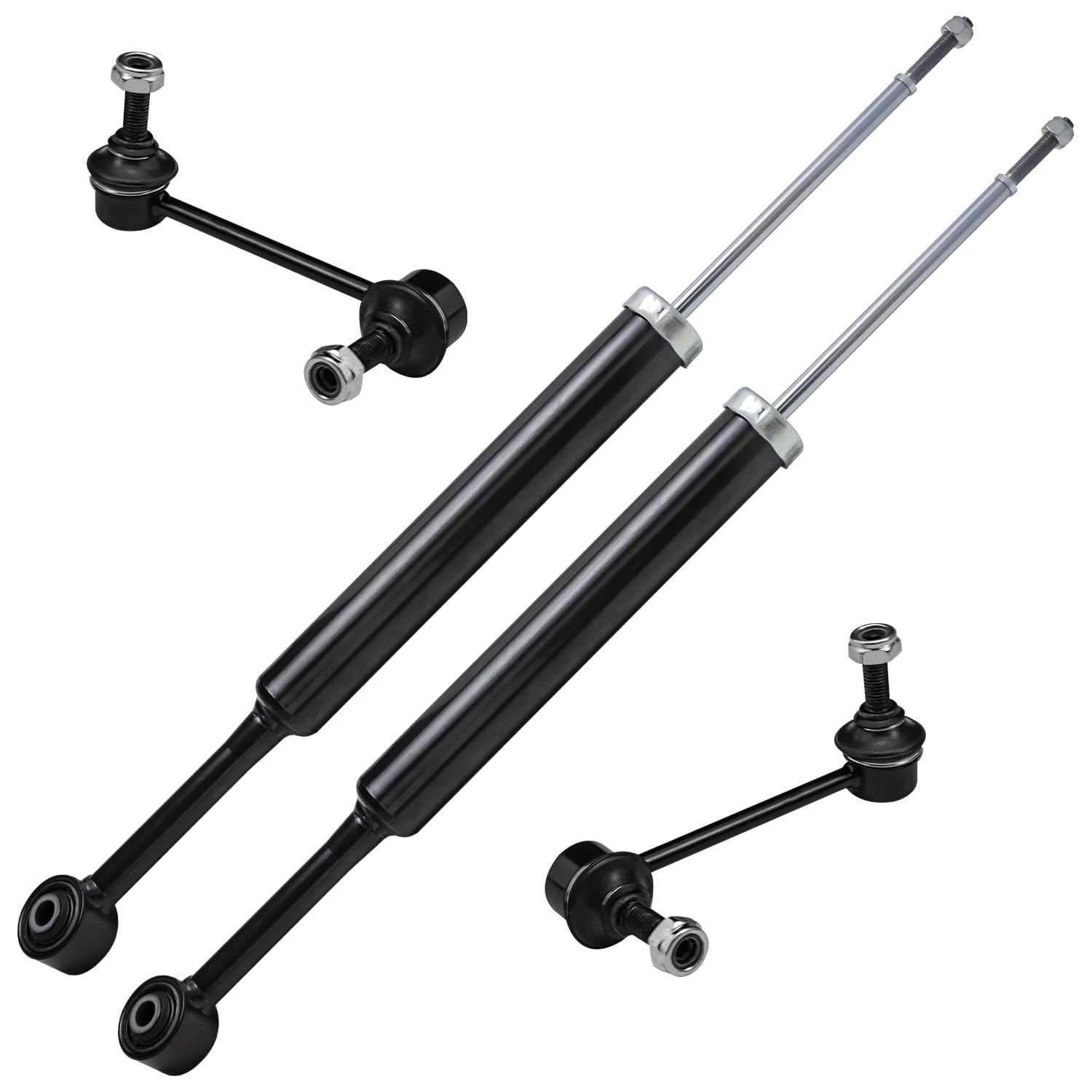 Detroit Axle - Rear 4pc Shock Absorbers Kit for 2014-2018 Jeep Cherokee