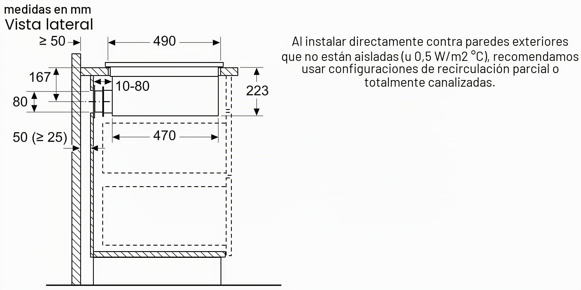 NEFF V58NBS1L0 N 50 - Placa de inducción con extractor integrado de 80 cm, extremadamente silencioso, sin marco, control táctil, inducción Combi, filtro de grasa fácil de limpiar, nivel de potencia