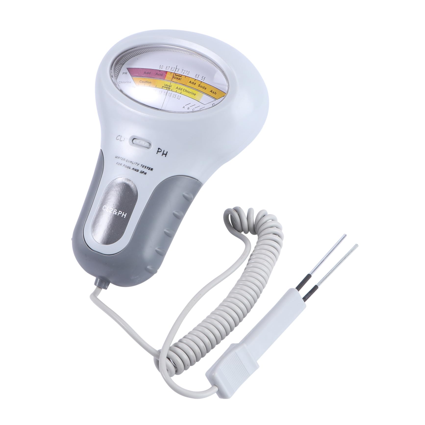 Probador de Calidad del Agua de Piscina Pc102, Plástico Blanco