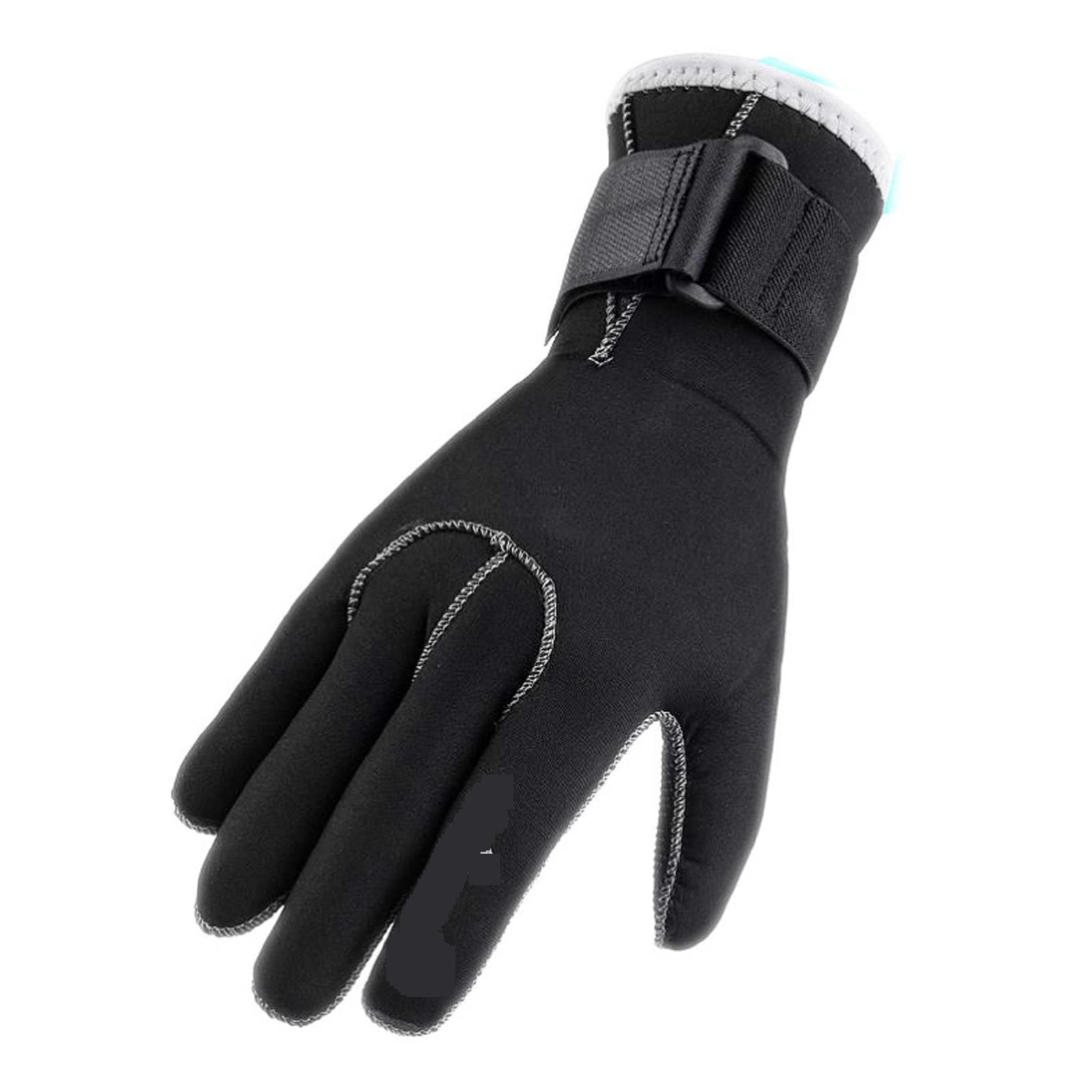 Guanti da nuoto e immersioni neri 3 mm, for tenere al caldo l'attrezzatura for lo snorkeling, antigraffio, for vela, kayak surf, for pagaia