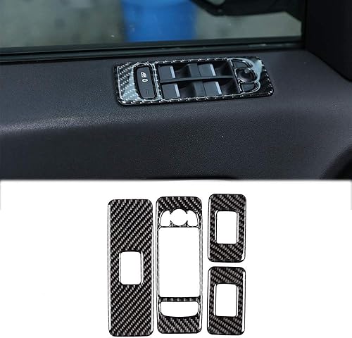 YIWANG Calcomanías de fibra de carbono real para decoración interior de automóvil para Land Rover Discovery Sport 2015-2019 Accesorios de automóvil