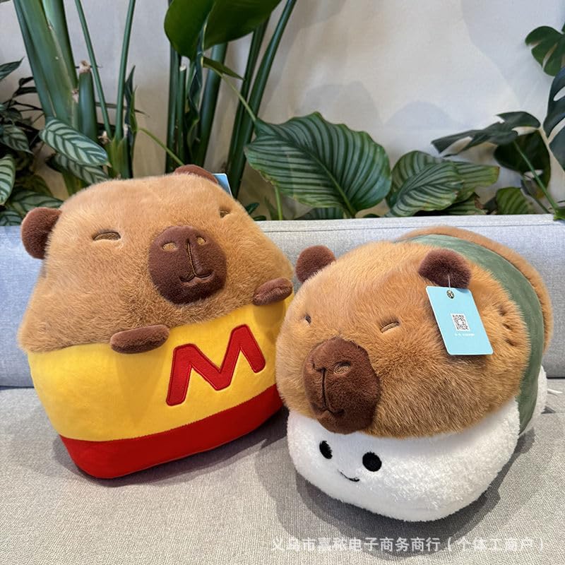 Capybara Pillow, 13.8" Kawaii Sushi Capybara Cushion Cute Capybara Decoration Funny Capybara Gift for Birthday(Sushi,35cm)
