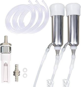 Milking Machine Accessory Cow Teat Cup, 3 Milk Hose and Bucket Lid Replacement Set