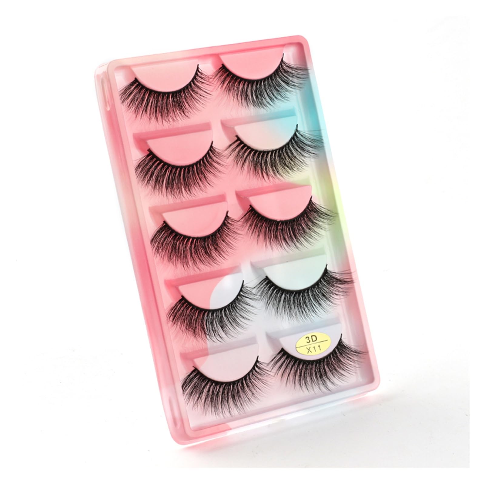 UAMOU 10 50 100 Boxes Mink Eyelashes Fluffy 3D Mink Lashes Makeup Natural Long Volume False Eyelashes Bulk