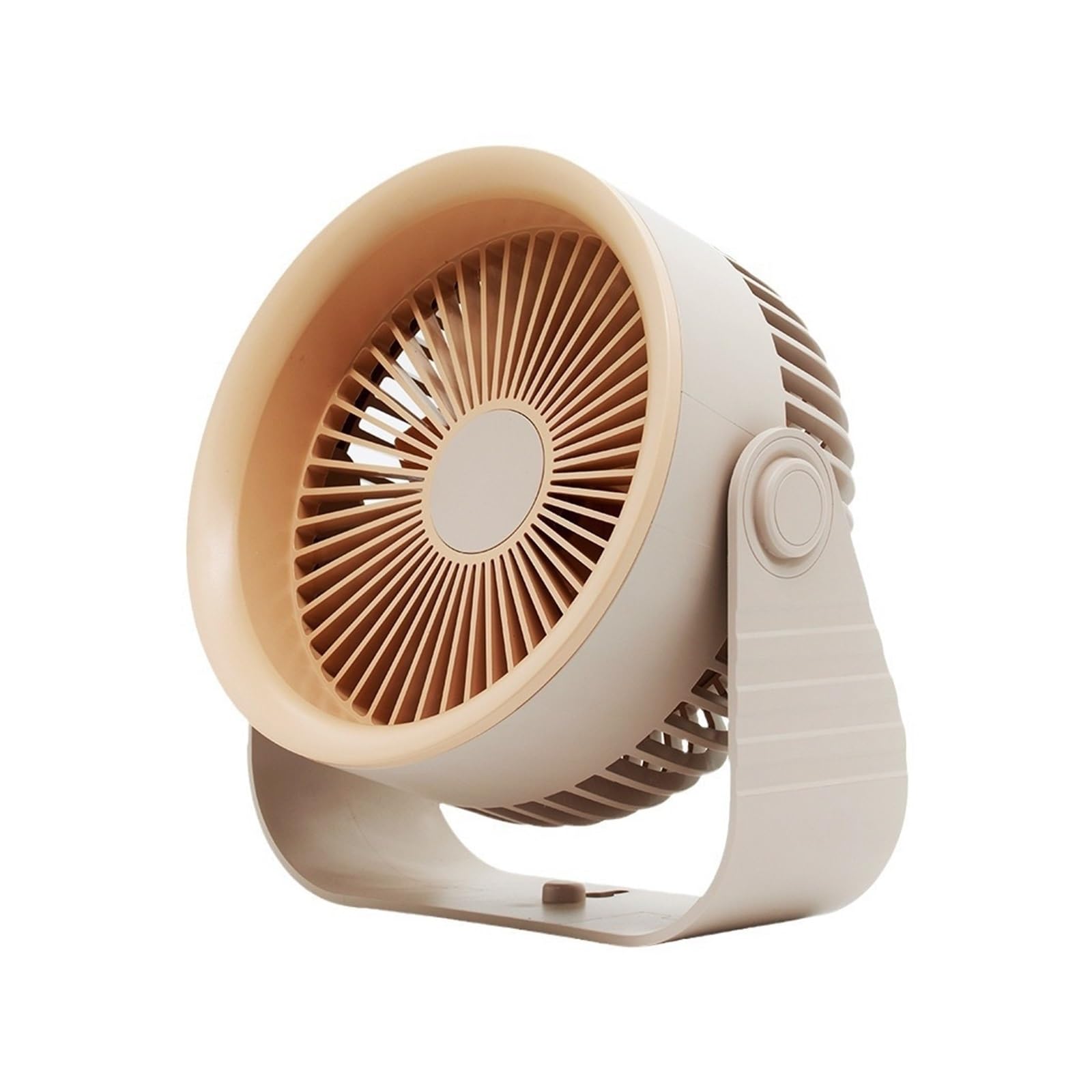Portable Electric Fan 3600mAh Wireless Air Circulator Cordless Desktop Wall Ceiling Cooling Cooler Quiet Ventilator Airflow Comfort Refreshing Breeze(Khaki)