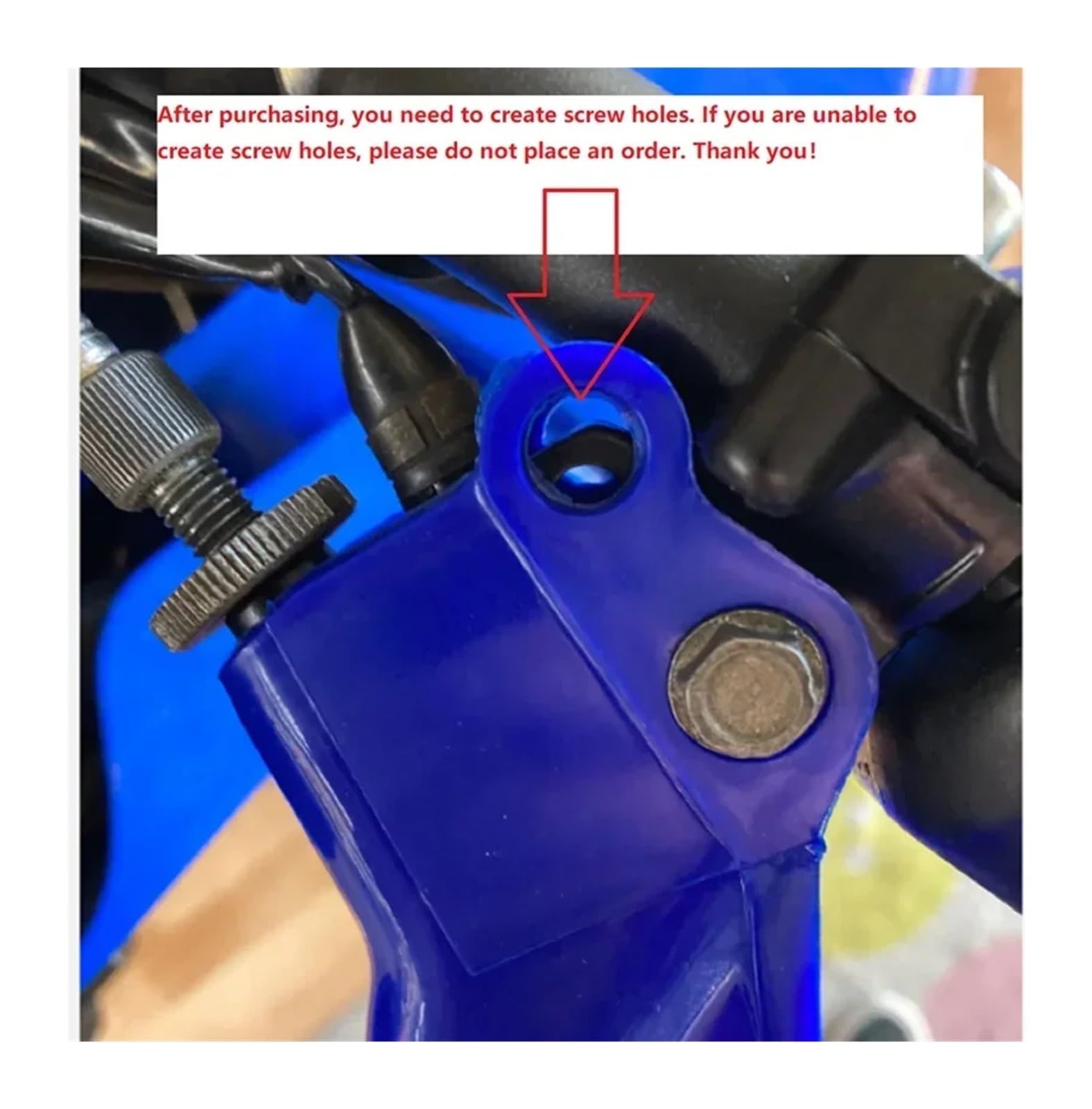 Paire Protège-Mains Moto Plastique Bleu Pour Yamaha XT350 XT600 XTZ750 Tenere