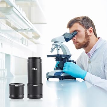 Focusable-Microscope C-mount 30/30.5mm Adapter Trinocular Reduce Lens Camera Adapter Suitable For Olympus-Microscope Camera Adapter With-charging For-tripod With Charging-port Spotting Lens