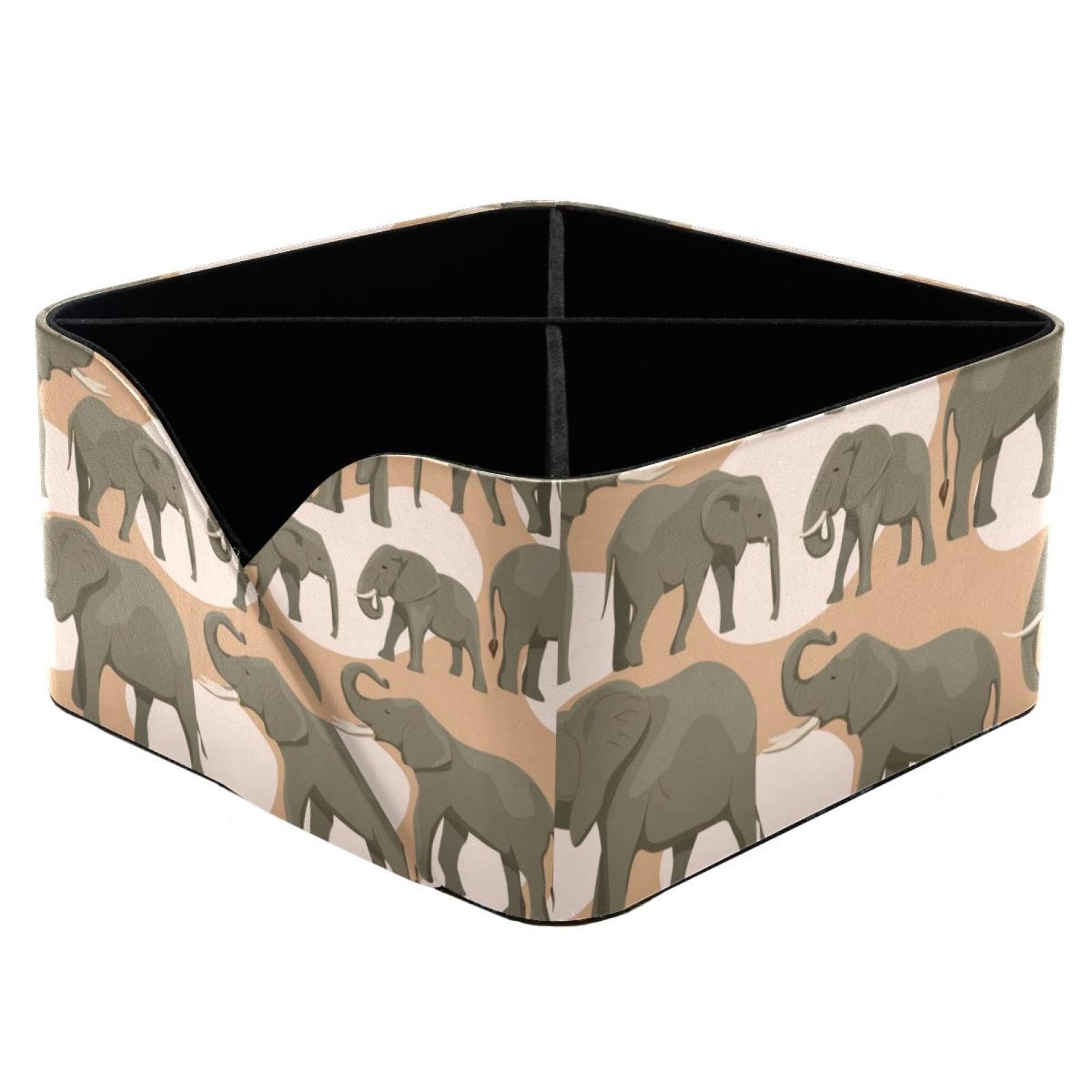 Pot de rangement pour bureau éléphant avec porte-crayons et fournitures de bureau