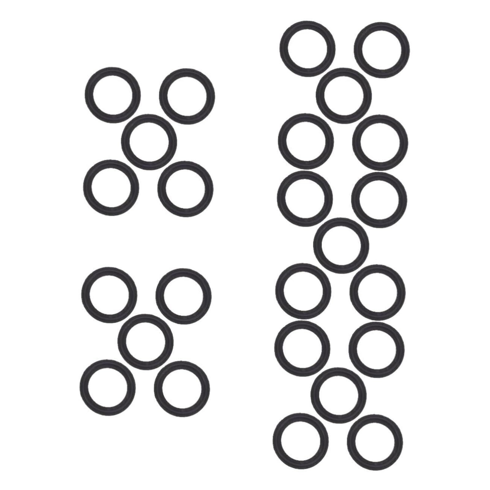 25 pièces d'espacement à triple pince joints à trois pinces raccords de serrage de 2 pouces joints toriques en silicone joints toriques en caoutchouc virole de serrage joints toriques en caoutchouc jo