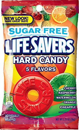 Life Savers 5 Flavors Sugarfree Hard Candy Bag, 2.75 Ounce (Pack of 1)
