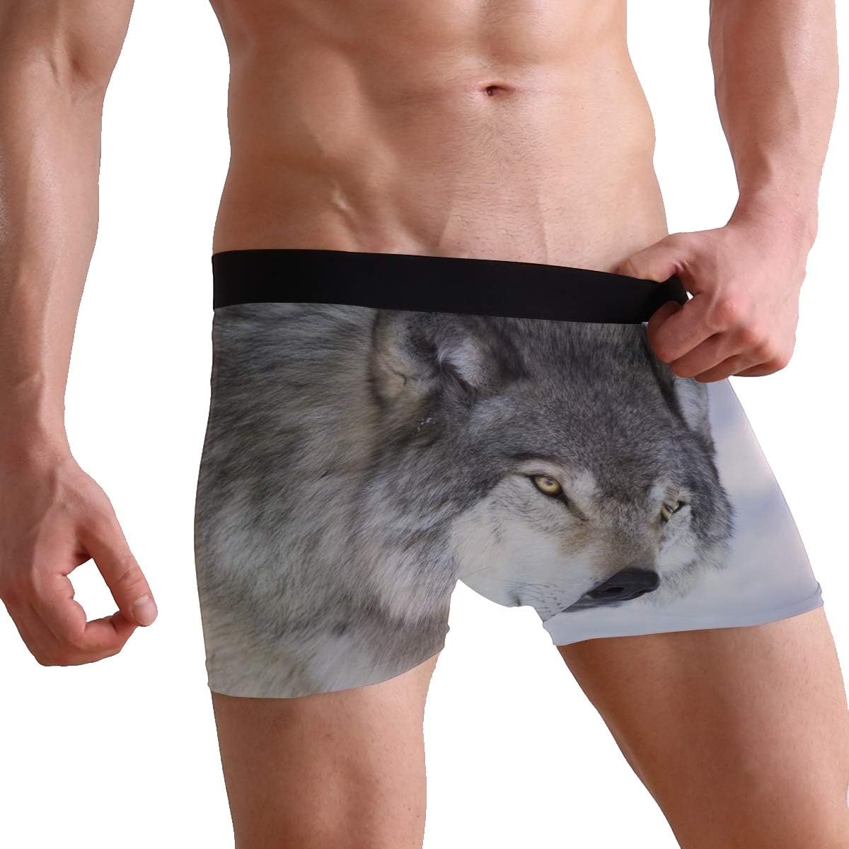 Shark Otter Frog Mens Boxer Briefs Underwear Breathable Stretch Boxer Trunk with Pouch S-XXL - Image 5