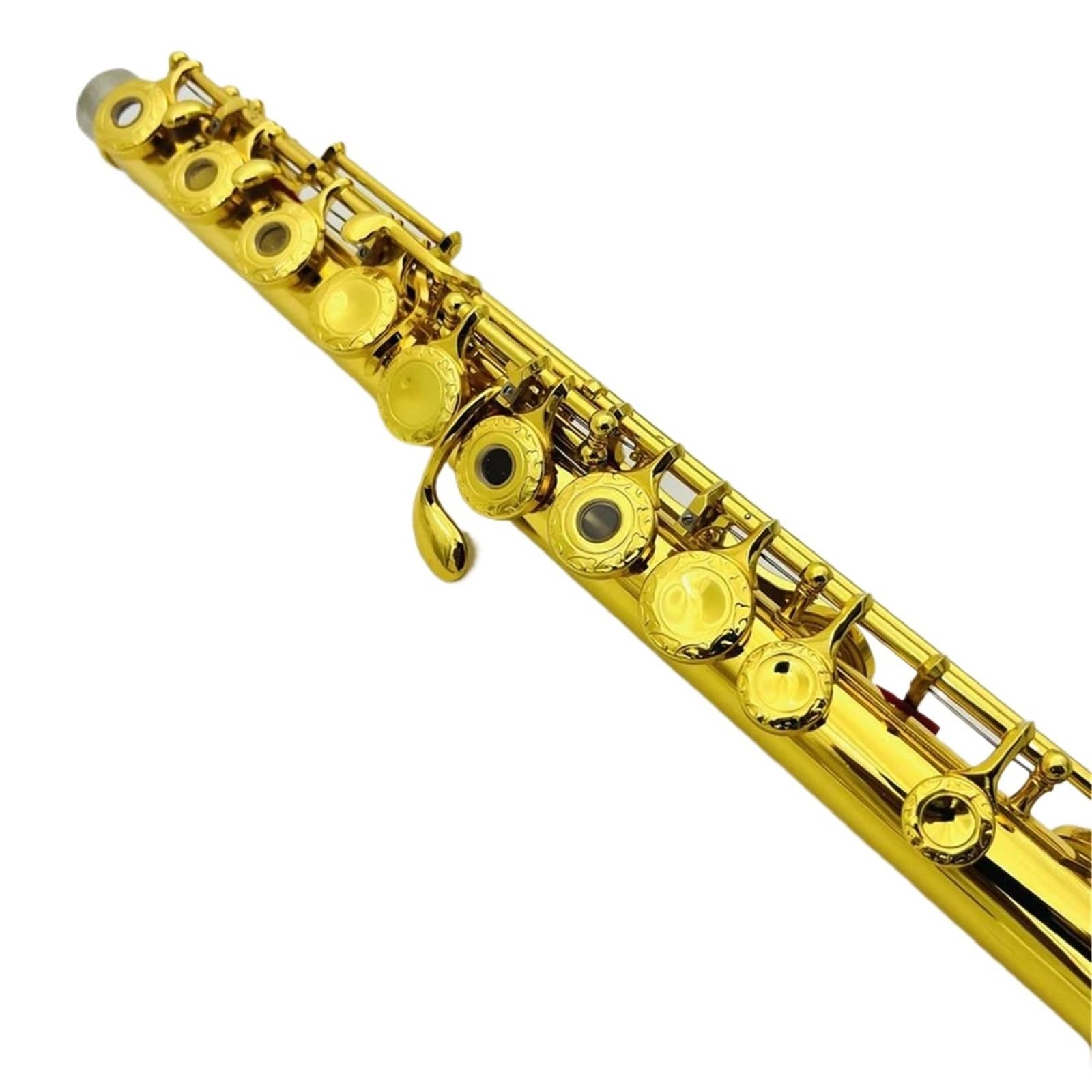 Profesjonalny Instrument Fletowy Flet C Z 17 Otworami Klucz Otwarty Pozłacane Rzeźbione Klucze Instrument Dęty Drewniany Z Pudełkiem