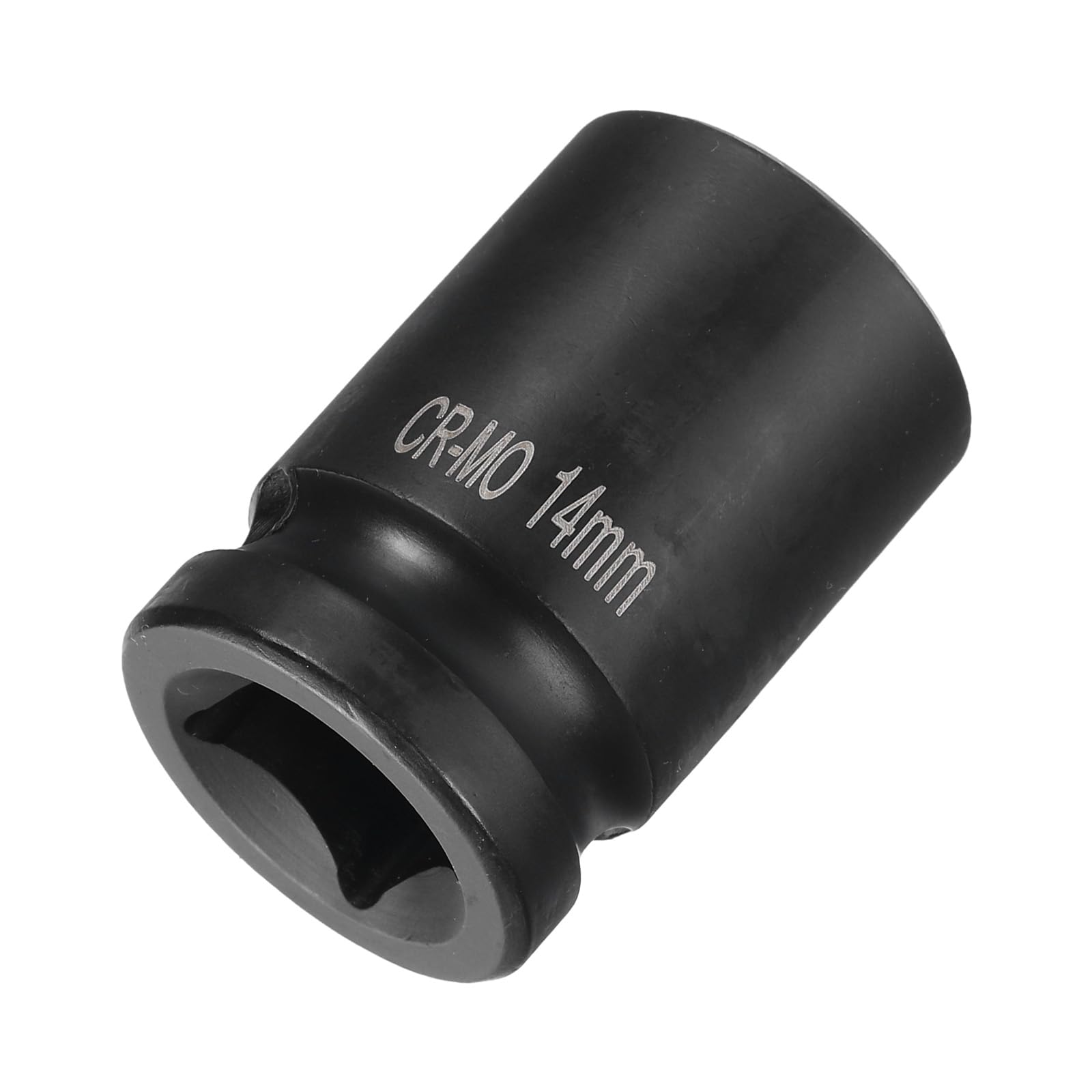 Awclub 1/2-Inch Drive 4 Point Square Impact Socket 14mm CR-MO Blackening, Metric Chamfered Female Pipe Plug Socket Tool | Professional Grade