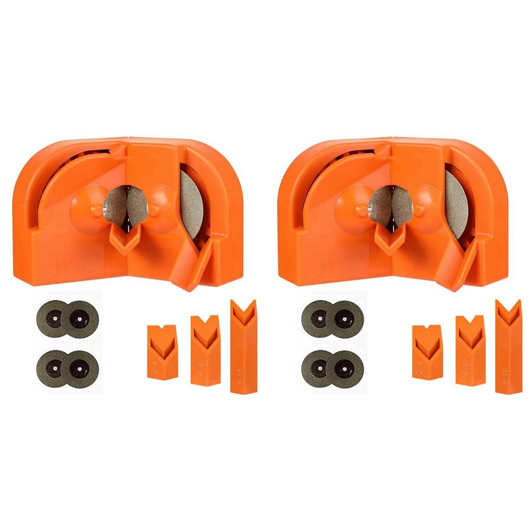 Jnchdghwa Orange 2X Multipurpose Drill Bit Sharpeners For Bits,Drill Bits Grinding,Efficient Drill Bit Grinding Sharpener