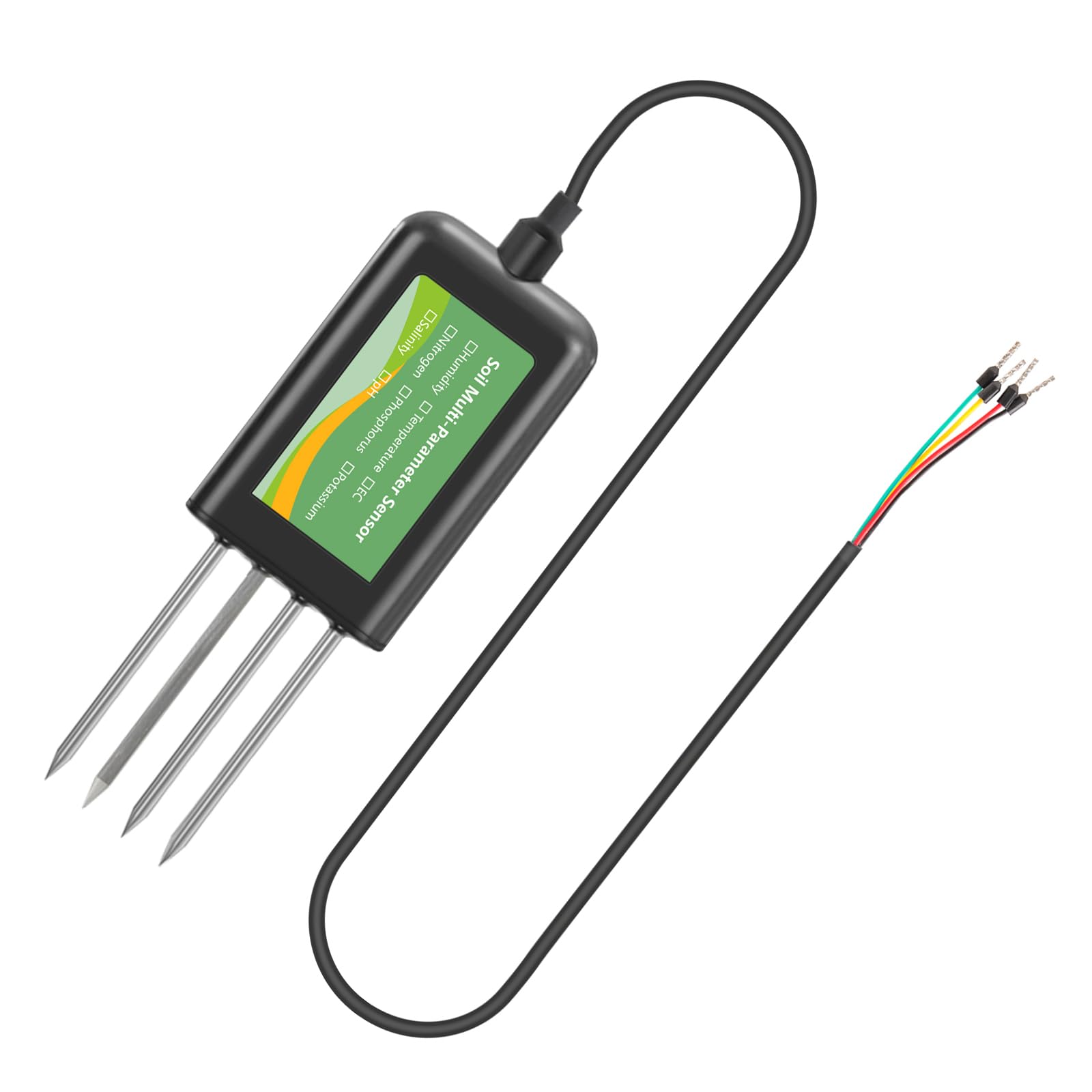 Détecteur d'eau de sol/température 8 fonctions avec sondes et interfaces informatiques pour horticulture/environnement Humidimètre pour plante