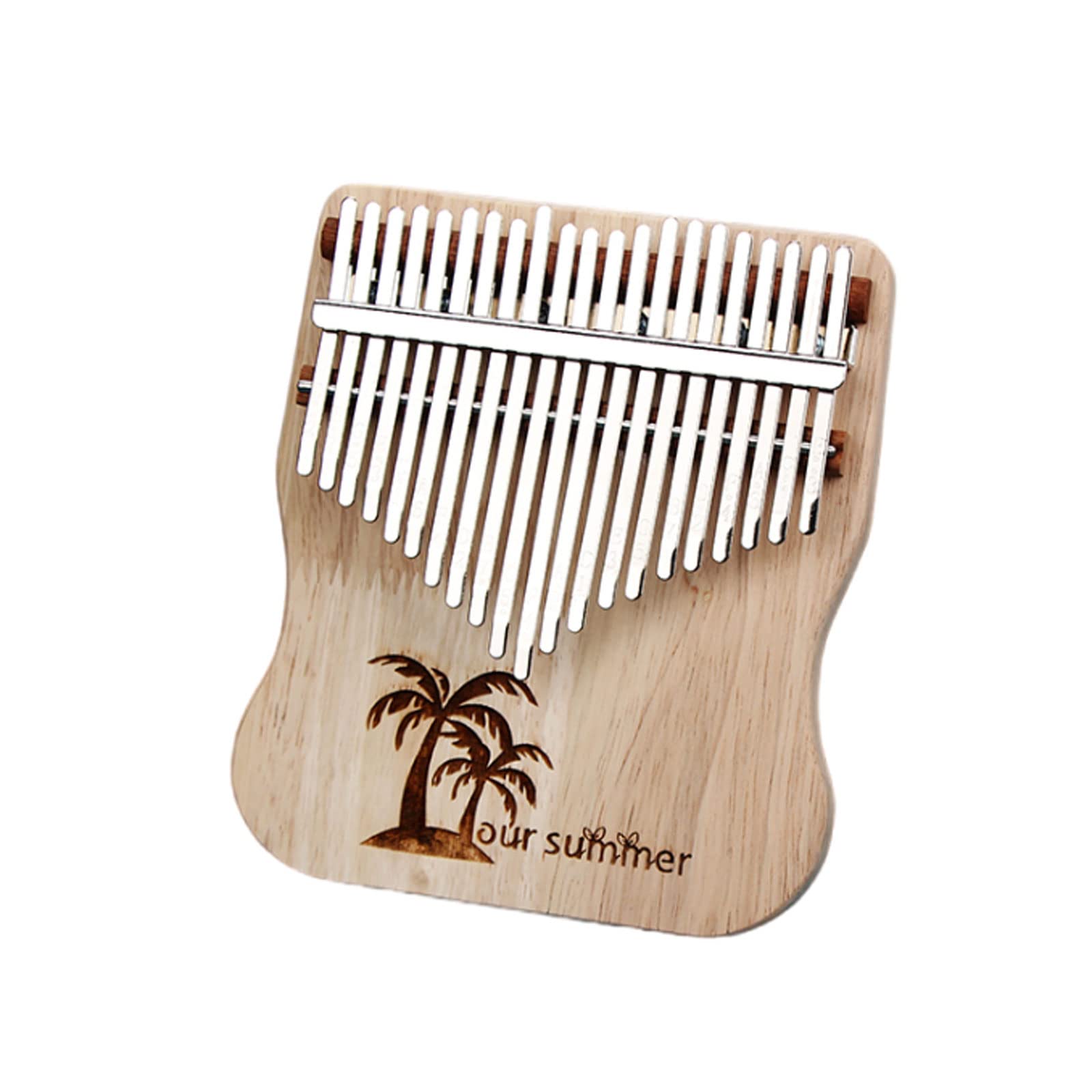 Suono Squisito Thumb Piano in Legno massello ， 21 Toni ， Accessori Musicali per Studenti Principianti da Imparare ， 4 Modelli Diversi Facile da Giocare