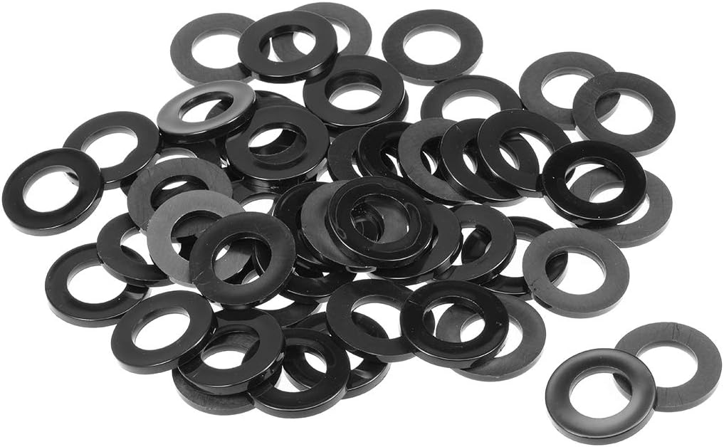 uxcell Nylon Flat Washers 30mm OD 16mm ID 3mm Thickness for Faucet Pipe Water Hose, Pack of 100