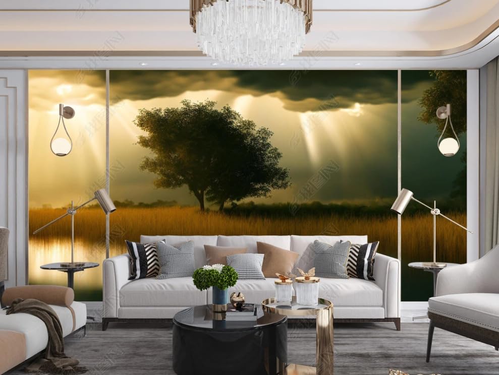 Papier peint intissé beau paysage haut de gamme pour décoration de restaurant - 2