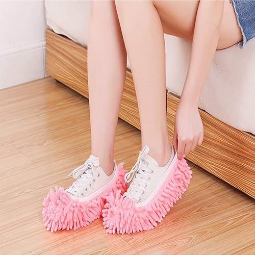 Miniatura 4 de Zapatillas de trapeador, 5 pares (10 piezas) – Limpieza de microfibra para el hogar, herramientas de limpieza de pisos, cubierta de zapatos, suave,