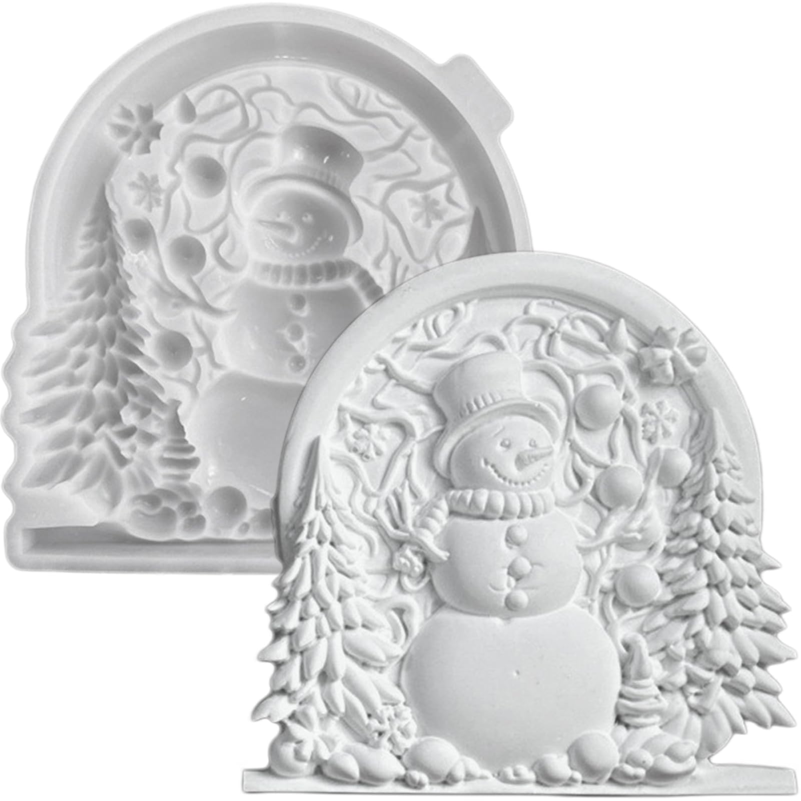 Silikonformen Gießformen, Silikonform Weihnachten für Reliefs, Silikon Gießform, Gipsformen zum Gießen, Epoxidharz Formen (Weihnachten - S2004)