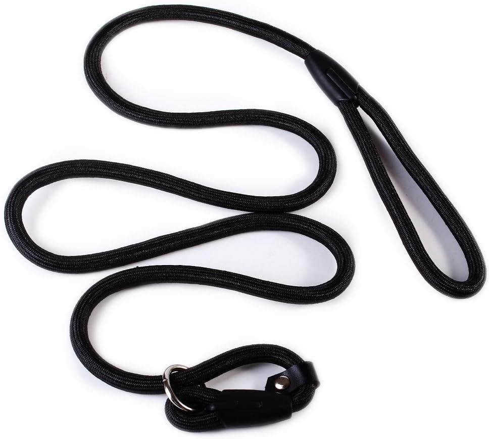 2013newestseller Pet Dog Whisperer Cesar Slip Training Leash Lead Collar (Black)