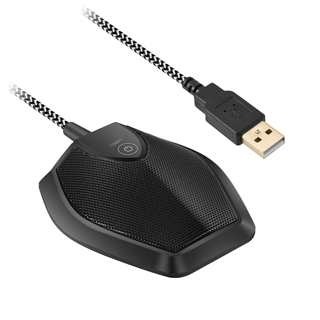 Microfono a condensatore USB omnidirezionale Microfono per riunioni, conferenze, Computer, Laptop, Studio vocale, Microfono