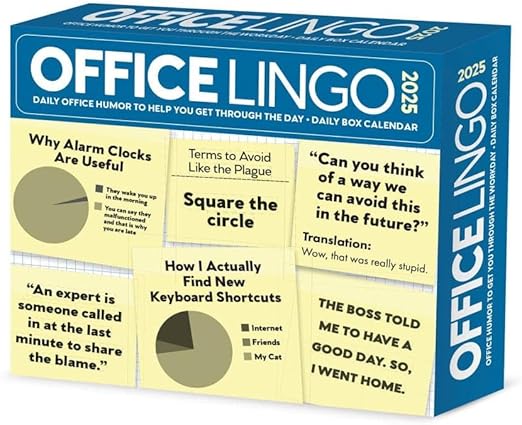 Willow Creek Press, Office Lingo 2025 Desk Calendar